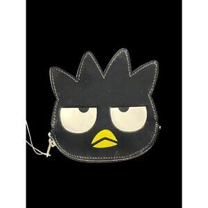 Rare 2002 Sanrio Badtz Maru Face Coin Purse Zippered Pouch Vintage Kawaii